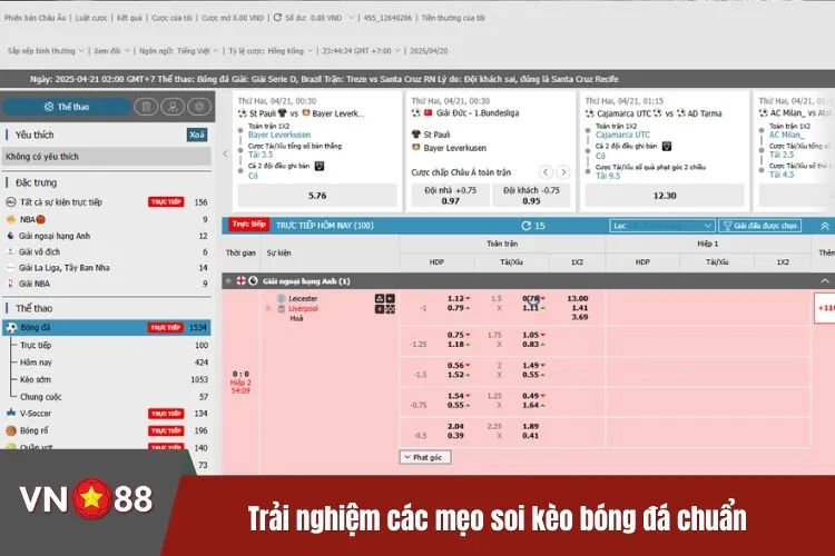 Trải nghiệm các mẹo soi kèo bóng đá chuẩn trên nền tảng hiện nay
